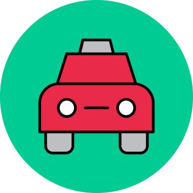 araba simgesi vektör illüstrasyonu