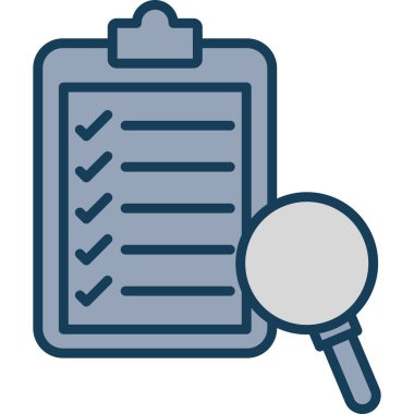 Liste. Web simgesi basit illüstrasyon