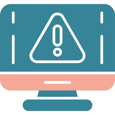 Uyarı simgesi - ana hatlar biçiminde uyarı simgesi