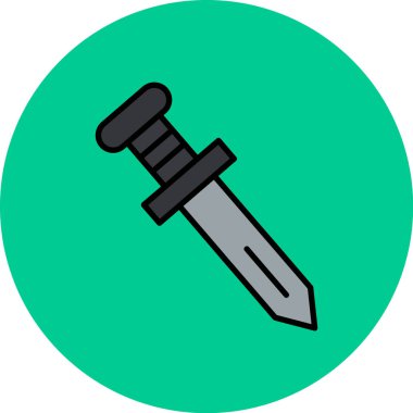 Bıçak. Web simgesi basit illüstrasyon