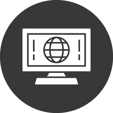 seo modern simgesinin vektör illüstrasyonu