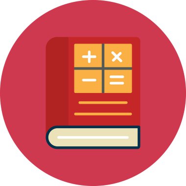 kitap düz vektör simgesi