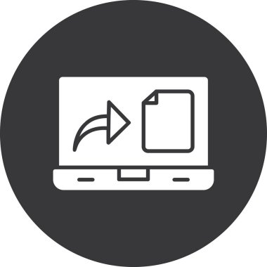 Bilgisayar. Web simgesi basit illüstrasyon