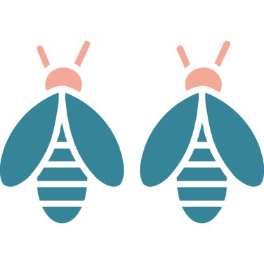 Arı web simgesi, vektör çizim