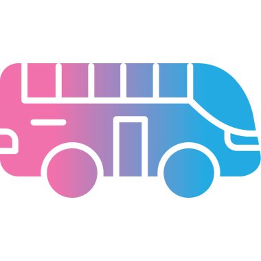 beyaz arkaplanda izole edilmiş araba simgesi, vektör illüstrasyonu