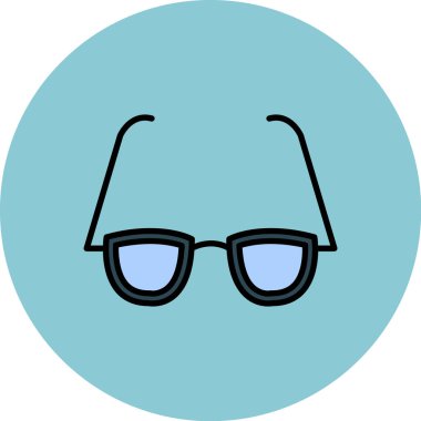 gözlük simgesi vektör tasarım illüstrasyonu