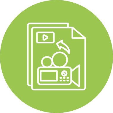 video simgesi. vektör çizim