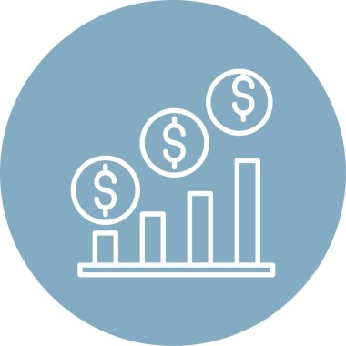 Dolar simgesi vektör illüstrasyonu