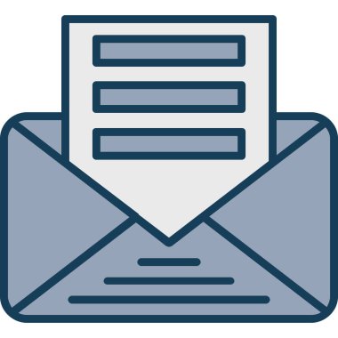 e-posta zarfı simgesi - taslak biçimi