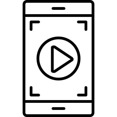 cep telefonu simgesini çal, taslak biçimi