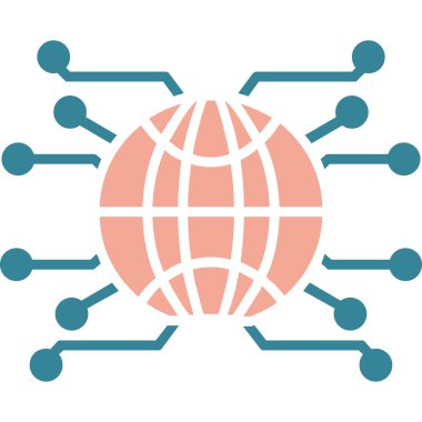 Genel bağlantı vektör simgesi