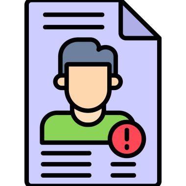 Belge ve soru işareti simgesi olan adam