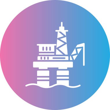 vektör deniz feneri simgesi, basit illüstrasyon