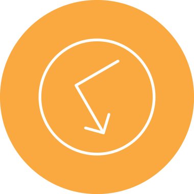 Ok vektör satırı simgesi