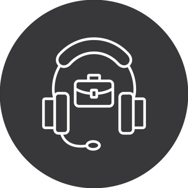 Modern b 'nin vektör illüstrasyonu kulaklık simgesinden yoksun