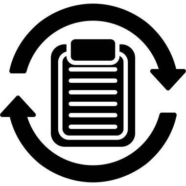 Bir belge simgesinin vektör illüstrasyonu