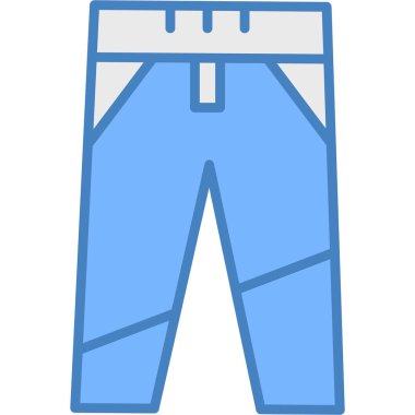 pantolon simgesi vektör illüstrasyonu