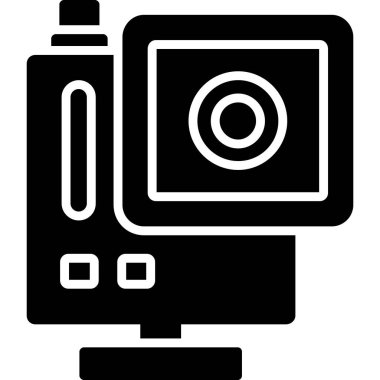 Kamera. Web simgesi basit illüstrasyon