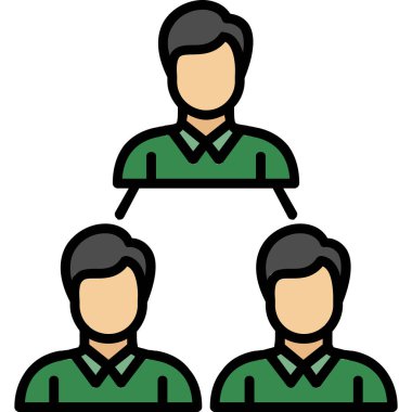 Çizgi film insanlarının vektör çizimi