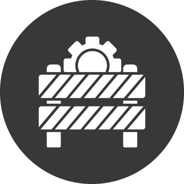 Modern bina ikonundan yoksun vektör illüstrasyonu