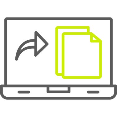 Dosya simgesinin vektör illüstrasyonu