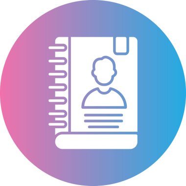 Bir kitabın bir simgesinin vektör illüstrasyonu