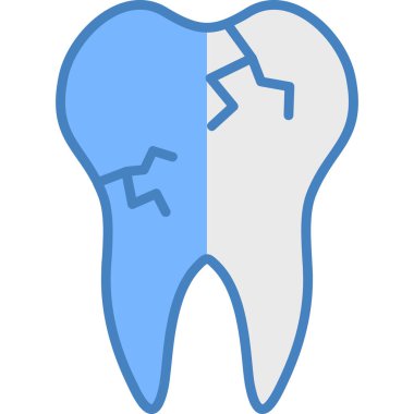 Diş. Web simgesi basit illüstrasyon
