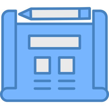 - Makine. Web simgesi basit illüstrasyon