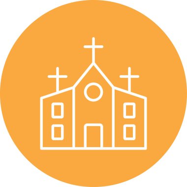 Bir kilise simgesinin vektör illüstrasyonu