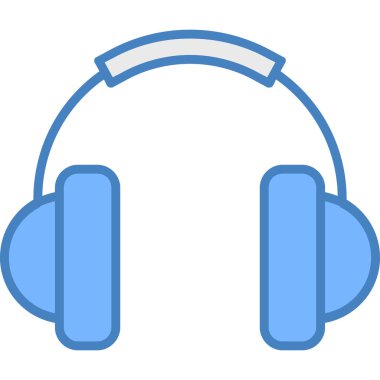 Kulaklık. Web simgesi basit tasarım