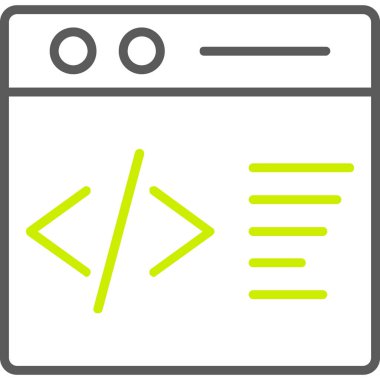 web development. web icon simple illustration