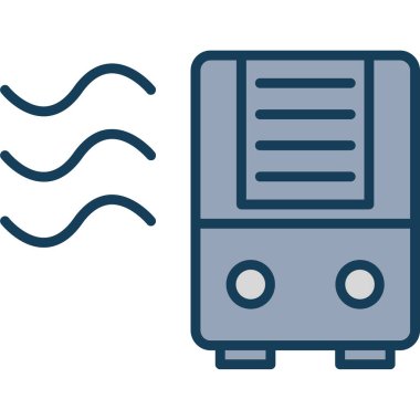 Klima simgesi, basit vektör illüstrasyon tasarımı