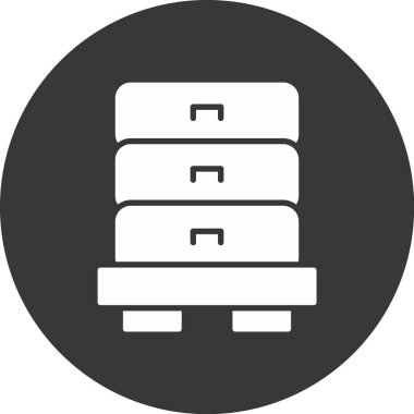 arşiv dosyası veritabanı simgesi ana hat biçiminde