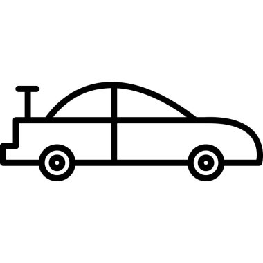 - Araba. Web simgesi basit tasarım