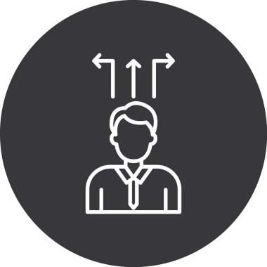 İpli bir insanın vektör simgesi