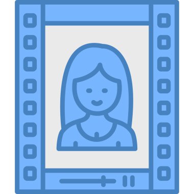 Bir resim simgesinin vektör illüstrasyonu