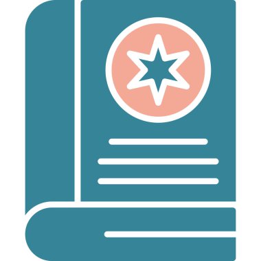 Kitap. Web simgesi basit illüstrasyon