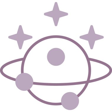 Astronomi uzay yıldızları simgesi