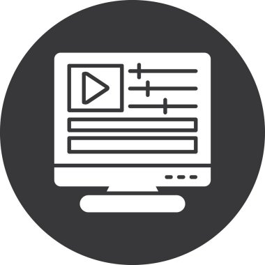 video. Web simgesi vektör tasarımı