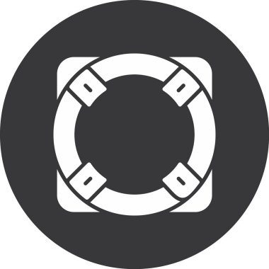 Lifebuoy simgesi, vektör çizimi