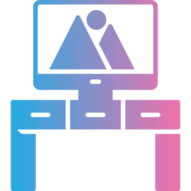 Yazıcı. Web simgesi basit illüstrasyon