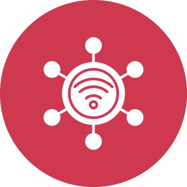 bağlantı ağı wifi simgesi. vektör çizimi tasarımı