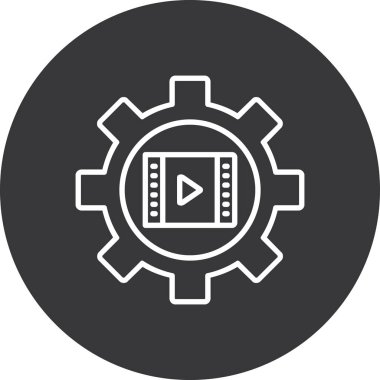 Modern simgenin vektör illüstrasyonu