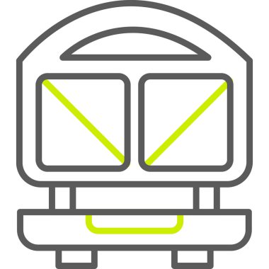 tren. Web simgesi basit illüstrasyon