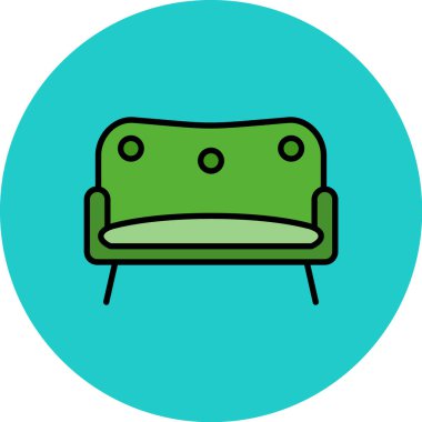 Mobilya simgesinin vektör illüstrasyonu