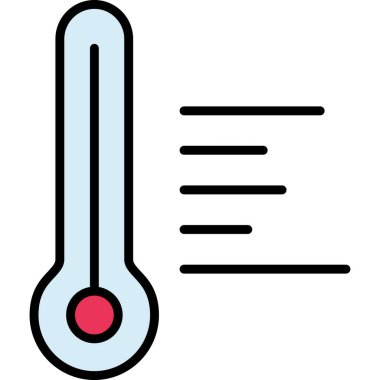 Termometre. Web simgesi basit tasarım