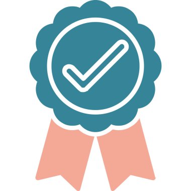 Rozet. Web simgesi basit illüstrasyon