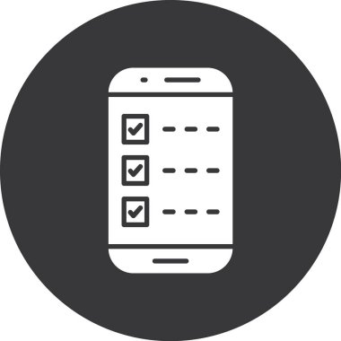 mobil kontrol listesi vektör illüstrasyonuName