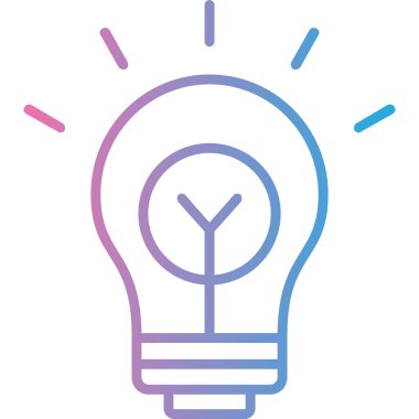 Bir fikrim var. Web simgesi basit illüstrasyon