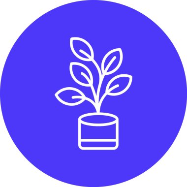 Bir bitkinin vektör illüstrasyonu